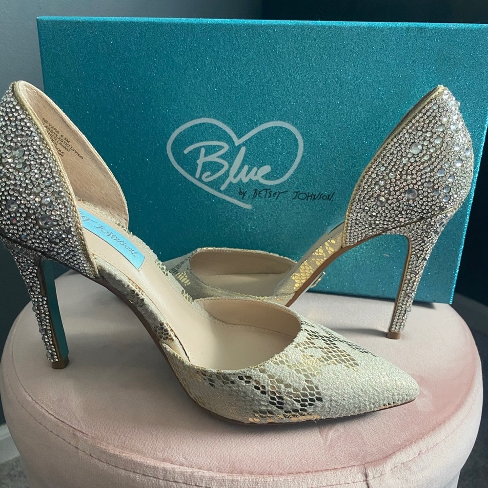 Betsey Johnson Rhinestone Heels